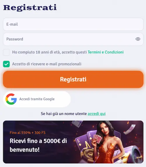 Casino Ardente Italia reg