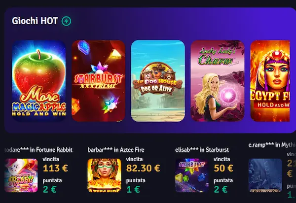 Casino Ardente Italia games